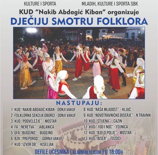 FOTO reportaža sa defila učesnika 5. Smotre folklora za djecu