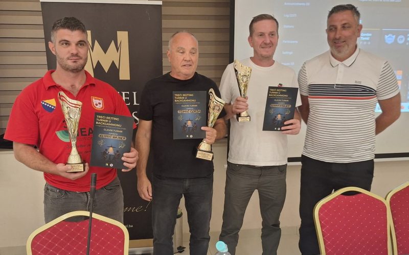 Hidajet Džihan osvojio sjajno 3.mjesto u Mostaru na tavla turniru