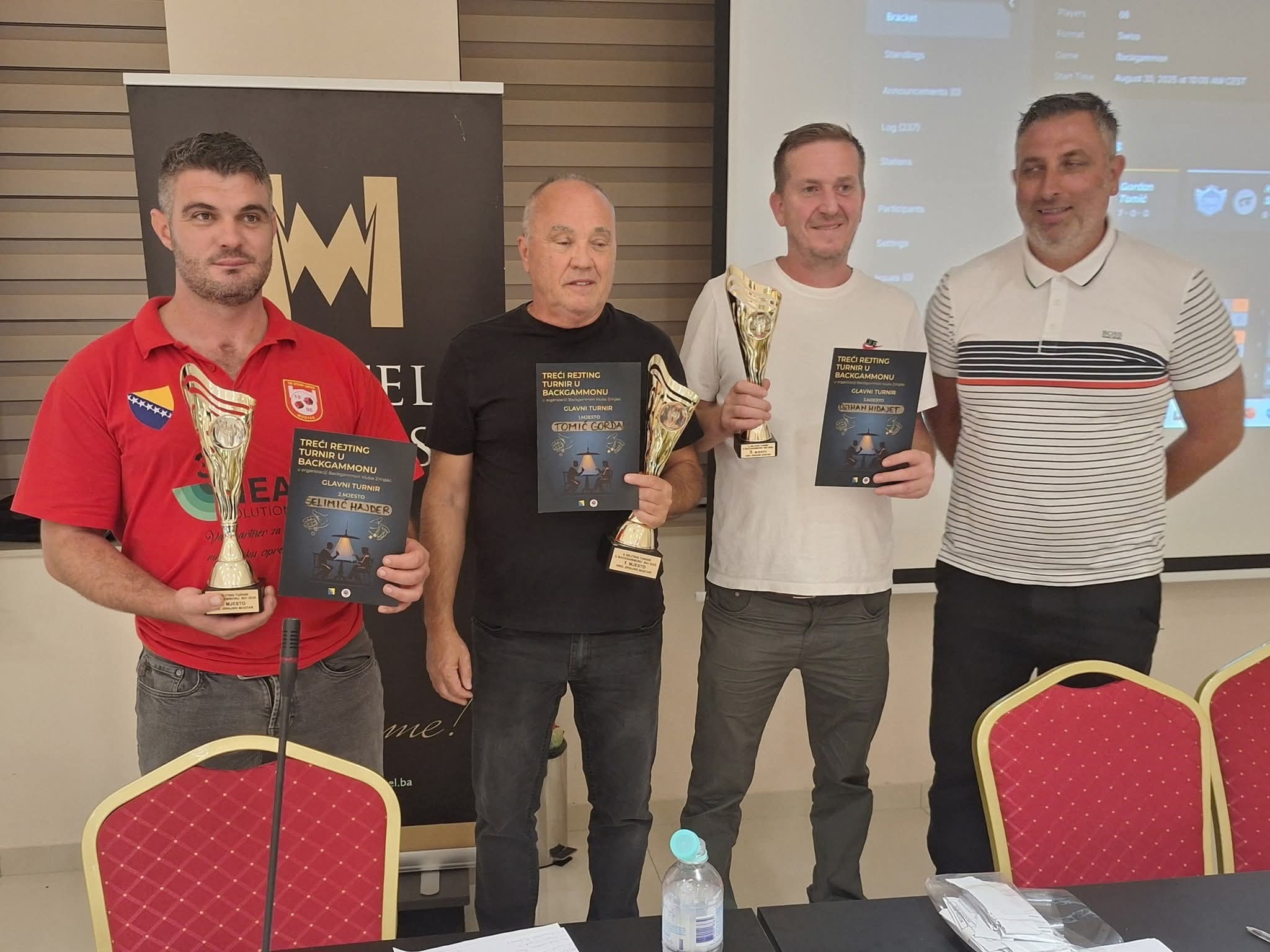 Hidajet Džihan osvojio sjajno 3.mjesto u Mostaru na tavla turniru