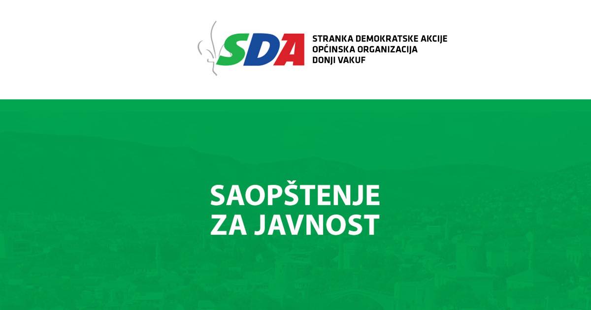 SDA Donji Vakuf raskida saradnju sa SDP-om u Općinskom vijeću Donji Vakuf