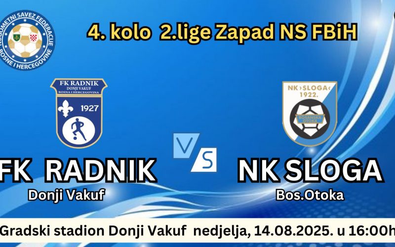 RADNIK dočekuje NK SLOGA iz Bosanske  Otoke