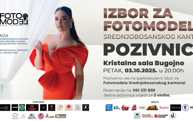 Festival mladosti i ljepote “Izbor za Fotomodela Srednjobosanskog kantona 2025”