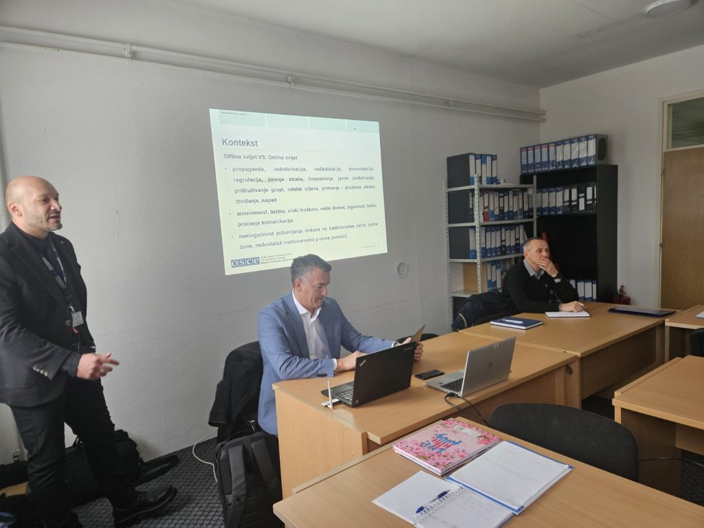 Zajednička obuka OSCE-a i FUP-a o kibernetičkom kriminalu za policijske službenike u SBK