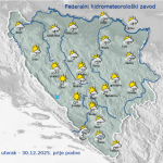 Po kotlinama magla a u ostatku zemlje sunčano