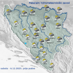 U Bosni oblačno a u Hercegovini sunčano