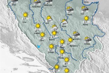 Jutro maglovito a preko dana sunčano