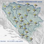 Umjereno do pretežno oblačno