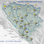 Jutro maglovito a preko dana oblačno