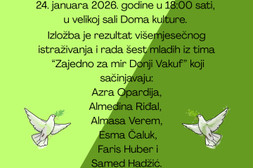 Lokalni tim programa “Furaj mir” najavljuje otvaranje izložbe “Grad(i) Mir”