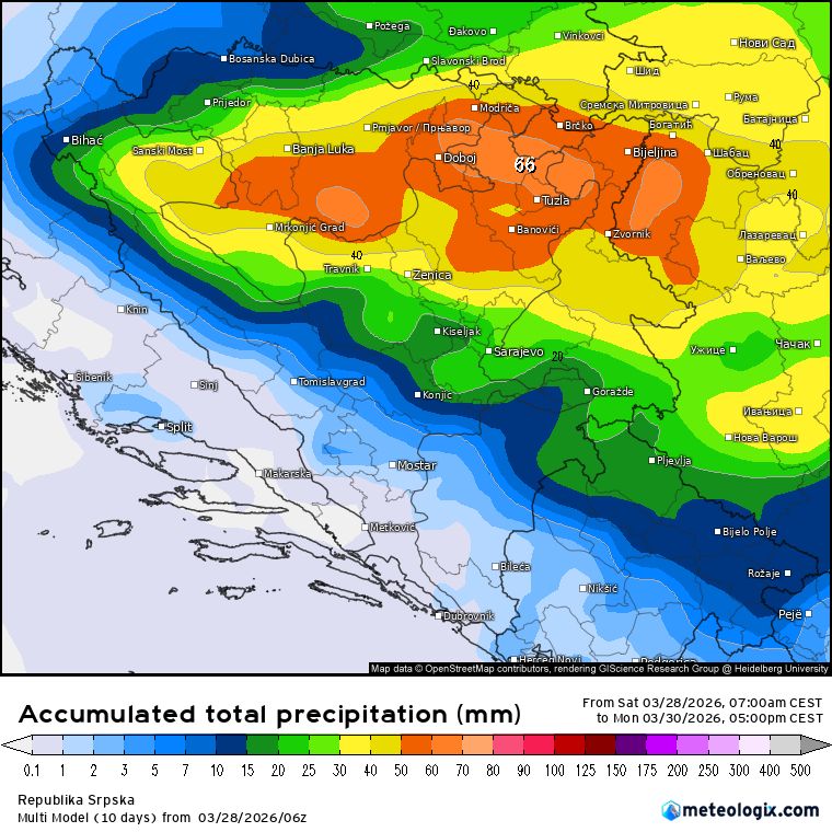 Donji Vakuf – nastavak padavina
