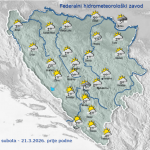 Donji Vakuf – oblačno i hladno