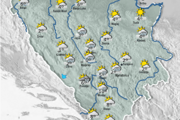 Donji Vakuf – umjereno do pretežno oblačno