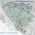 Donji Vakuf – umjereno do petežno oblačno
