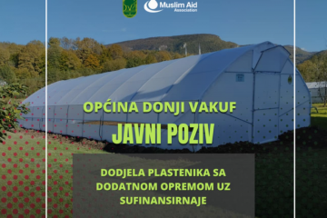 Donji Vakuf – Javni poziv za podnošenje prijava za dodjelu plastenika od 100m2, sa sistemom za navodnjavanje, dodatnom opremom i sadnim/sjemenskim materijalom