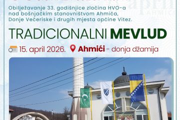 Donji Vakuf – Obilježavanje 33.gdišnjice od zločina HVO nad bošnjačkim civilima u Ahmićima, Donja Večerska i drugih mjesta  općine Vitez