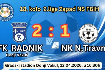 Donji Vakuf – Odlična fudbalska predstava na Gradskom stadionu u Donjem Vakufu