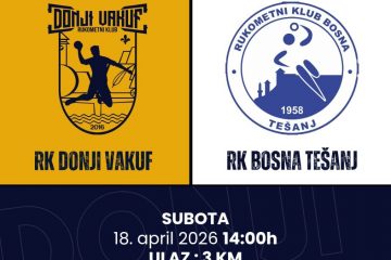 Donji Vakuf  –  Naši rukometaši domaćini Tešnjacima