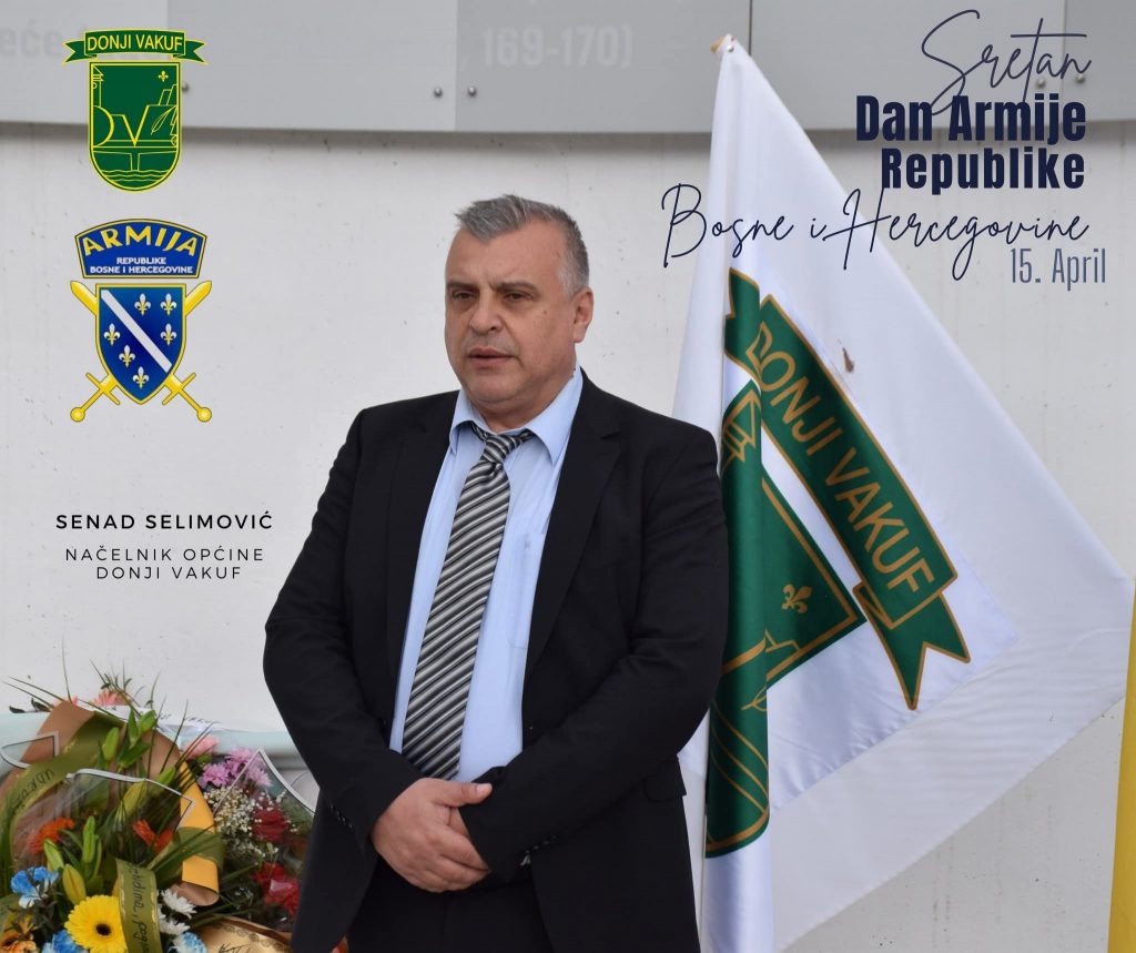 Donji Vakuf – Č𝐄𝐒𝐓𝐈𝐓𝐊𝐀 𝐍𝐀Č𝐄𝐋𝐍𝐈𝐊𝐀 𝐒𝐄𝐋𝐈𝐌𝐎𝐕𝐈Ć𝐀 𝐏𝐎𝐕𝐎𝐃𝐎𝐌 𝐃𝐀𝐍𝐀 𝐀𝐑𝐌𝐈𝐉𝐄 𝐑𝐄𝐏𝐔𝐁𝐋𝐈𝐊𝐄 𝐁𝐎𝐒𝐍𝐄 𝐈 𝐇𝐄𝐑𝐂𝐄𝐆𝐎𝐕𝐈𝐍𝐄