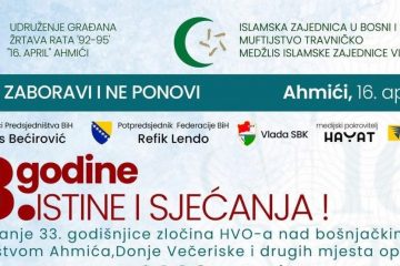 Donji Vakuf – 33 godine istine i sjećanja! Da se ne zaboravi i ne ponovi – Ahmići