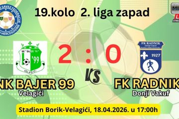 Donji Vakuf – Sa oslabljenim timom Radnik izgubio u gostima