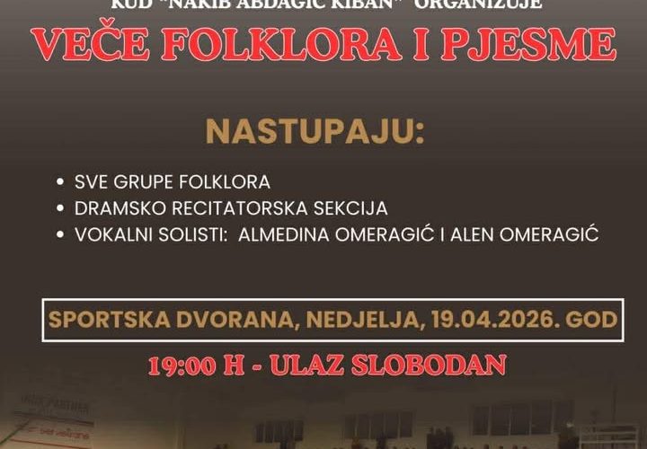 Donji Vakuf – Veče folklora i pjesme