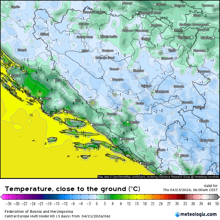 Donji Vakuf – vremenska prognoza