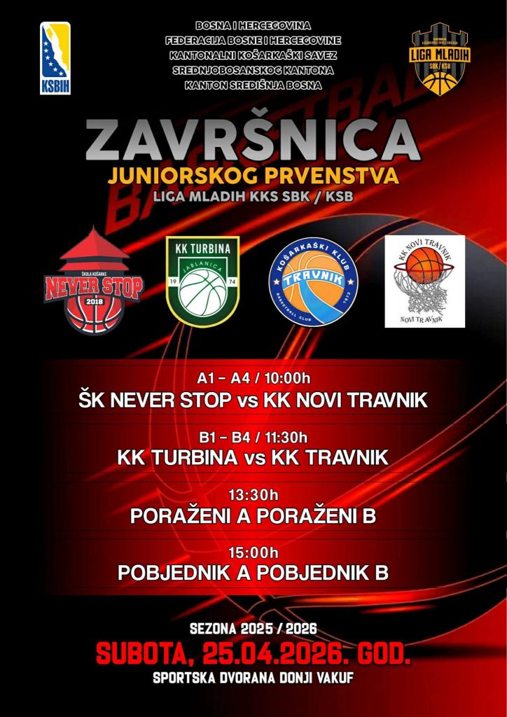 Donji Vakuf – ŠK Never Stop u završnici juniorskog prvenstva