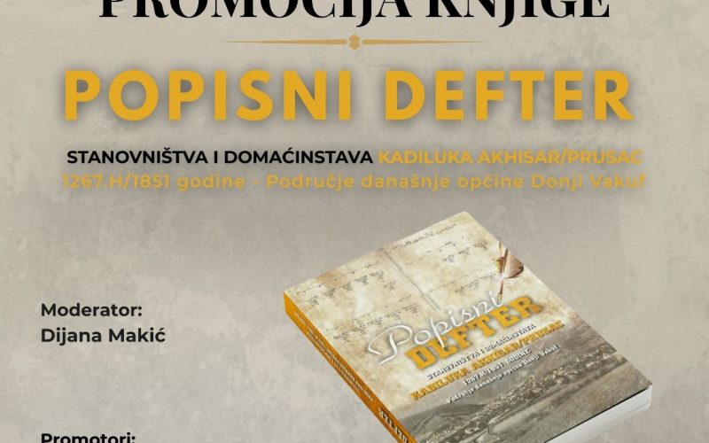 Donji Vakuf – “𝐏𝐨𝐩𝐢𝐬𝐧𝐢 𝐃𝐞𝐟𝐭𝐞𝐫 – 𝐬𝐭𝐚𝐧𝐨𝐯𝐧𝐢š𝐭𝐯𝐚 𝐢 𝐝𝐨𝐦𝐚ć𝐢𝐧𝐬𝐭𝐚𝐯𝐚 𝐤𝐚𝐝𝐢𝐥𝐮𝐤𝐚 𝐀𝐤𝐡𝐢𝐬𝐚𝐫/𝐏𝐫𝐮𝐬𝐚𝐜 𝟏𝟐𝟔𝟕.𝐇/𝟏𝟖𝟓𝟏. 𝐠𝐨𝐝𝐢𝐧𝐞 – 𝐏𝐨𝐝𝐫𝐮č𝐣𝐞 𝐝𝐚𝐧𝐚š𝐧𝐣𝐞 𝐨𝐩ć𝐢𝐧𝐞 𝐃𝐨𝐧𝐣𝐢 𝐕𝐚𝐤𝐮𝐟
