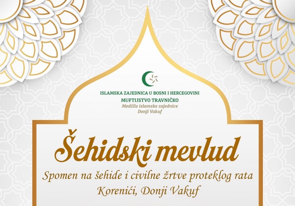 Donji Vakuf – Šehidski mevlud u Korenićima, gost predavač dr.Mustafa ef.Cerić