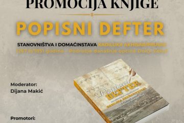 Donji Vakuf – Snimak sa  sinošnje promocije knjige Popisni Defter