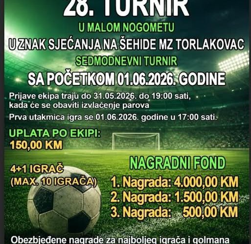  Donji Vakuf – MZ Torlakovac i ove godine nastavlja tradiciju sjećanja, sporta i druženja!