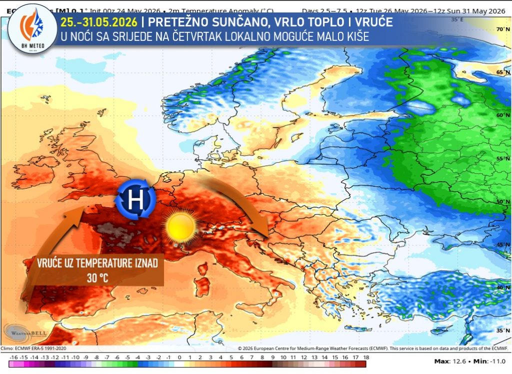 Donji Vakuf – Do kraja maja sunčano i toplo