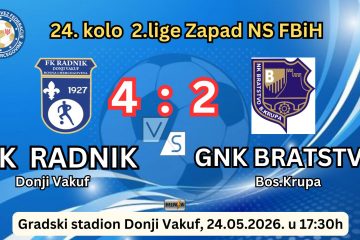 Donji Vakuf – Furiozna igra našeg RADNIKA