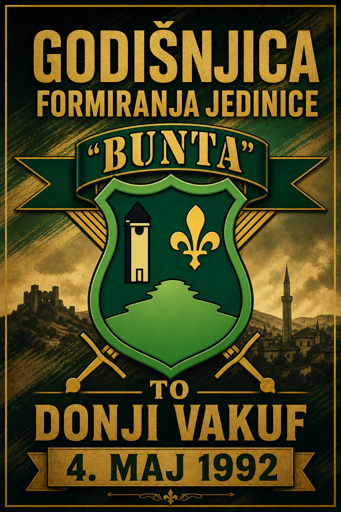 Donji Vakuf – Godišnjica Jedinice “BUNTA” TO Donji Vakuf