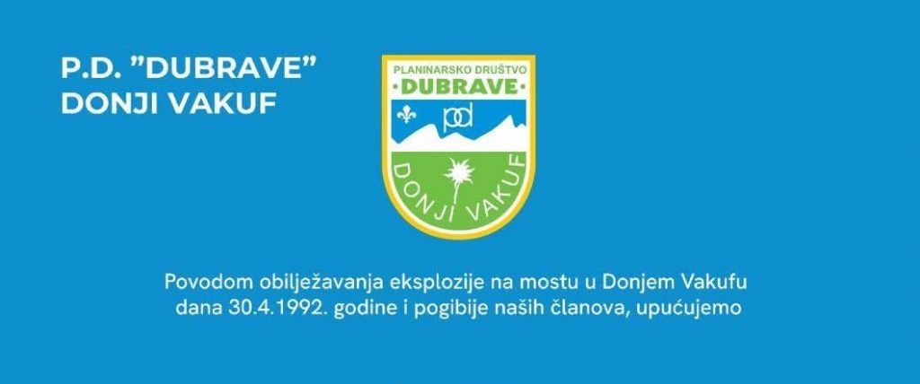 Donji Vakuf – U subotu planinarski pohod u organizaciji PD”Dubrave” Donji Vakuf
