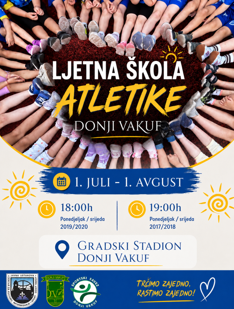 Ljetna škola atletike 2026 – Donji Vakuf
