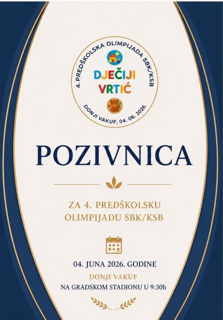 Donji Vakuf – 4. predškolska olimpijada SBK/KSB