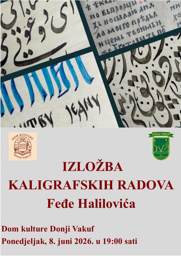 Donji Vakuf – Izložba kaligrafiskih radova mladog umjetnika