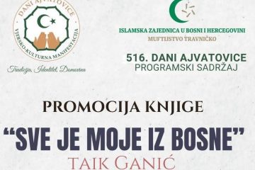 Donji Vakuf – Promocija knjige “SVE JE MOJE IZ BOSNE” autora Taik Ganića