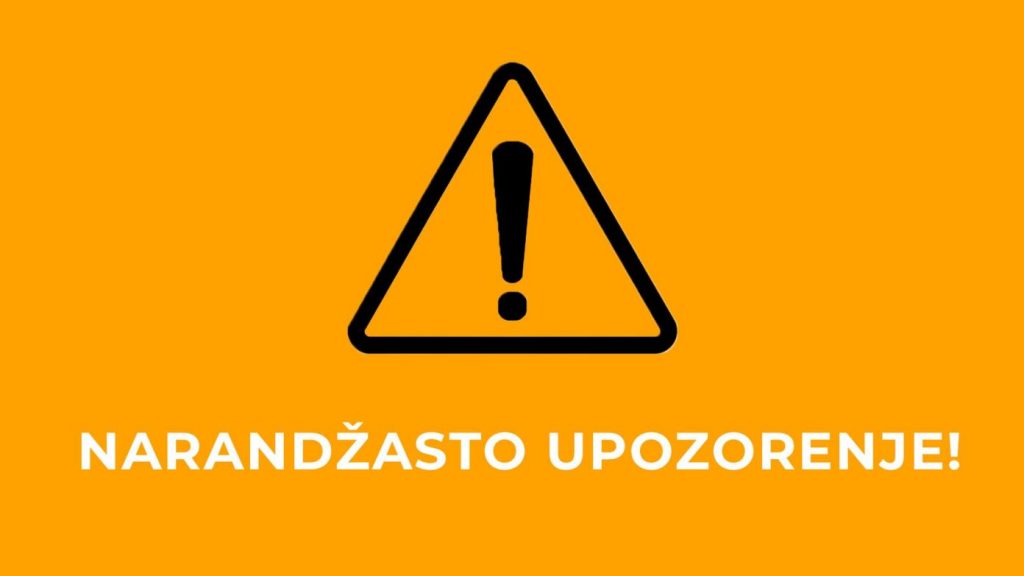 Donji Vakuf – NARANDŽASTO UPOZORENJE iz FHMZ