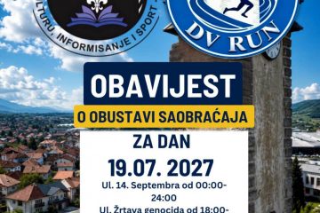 Donji Vakuf – OBAVIJEST
