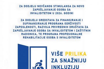 Donji Vakuf – Otvoreni javni pozivi: 20,3 miliona KM za zapošljavanje i profesionalnu rehabilitaciju osoba s invaliditetom