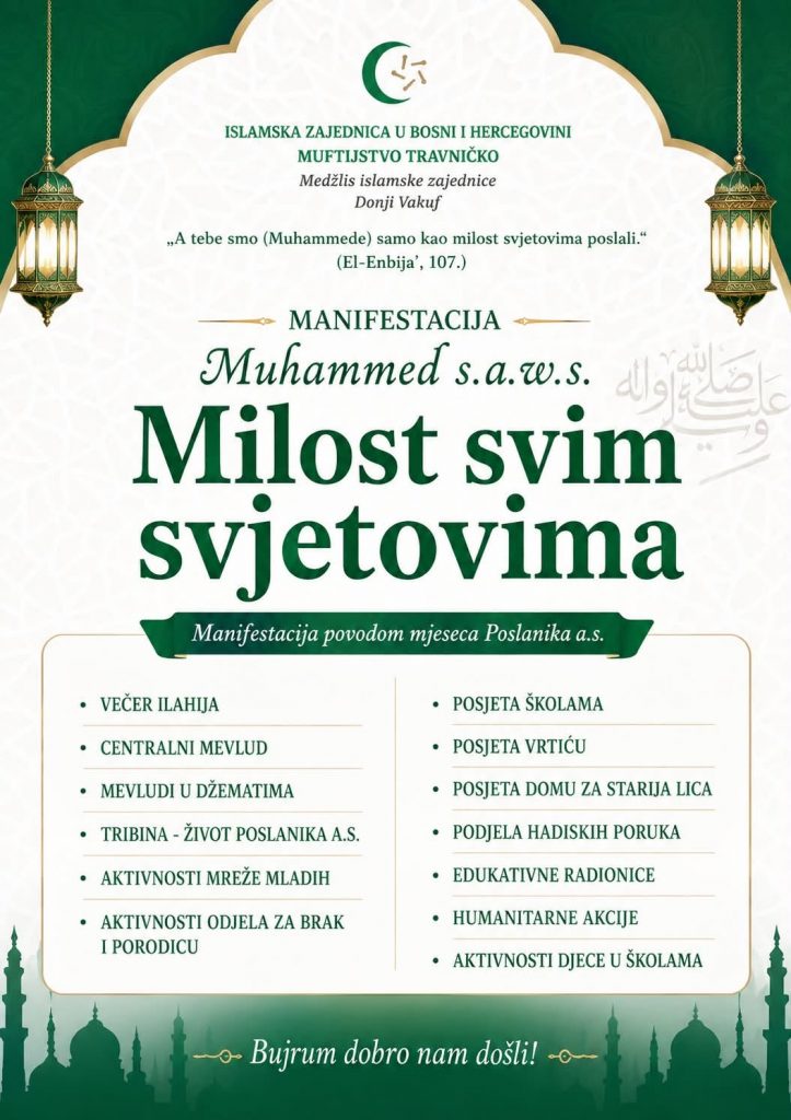 Donji Vakuf – “Milost svim svjetovima”u organizaciji MIZ Donji Vakuf