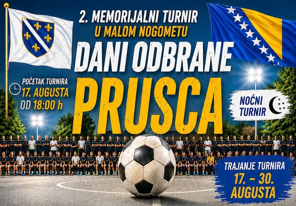 Donji Vakuf – 2.MEMORIJALNI TURNIR U MALOM NOGOMETU „DANI ODBRANE PRUSCA“