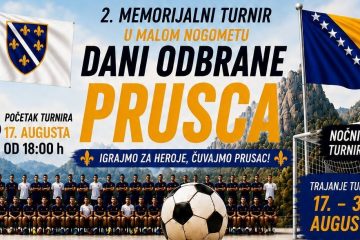 Donji Vakuf – 2. Memorijalni turnir u malom nogometu DANI ODBRANE  PRUSCA