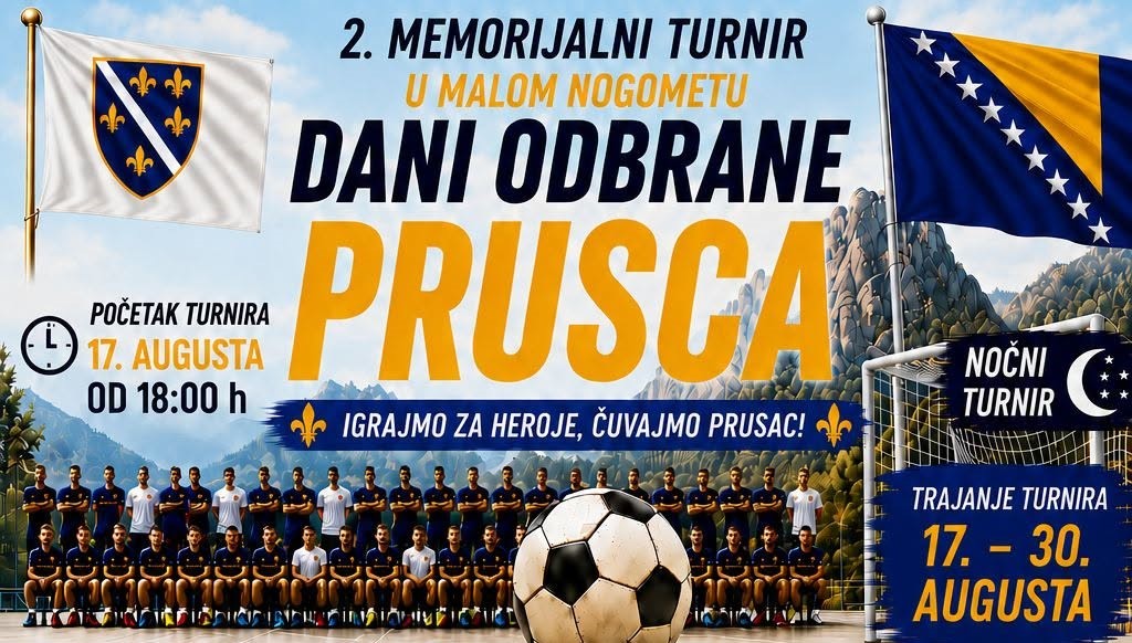 Donji Vakuf – 2. memorijalni turnir u malom nogometu DANI ODBRANE PRUSCA