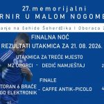 Donji Vakuf -Finalna noćna 27.Memorijalnom turniru u malom nogometu “Sjećanje na šehide Šeherdžika i Oboraca 2026.”