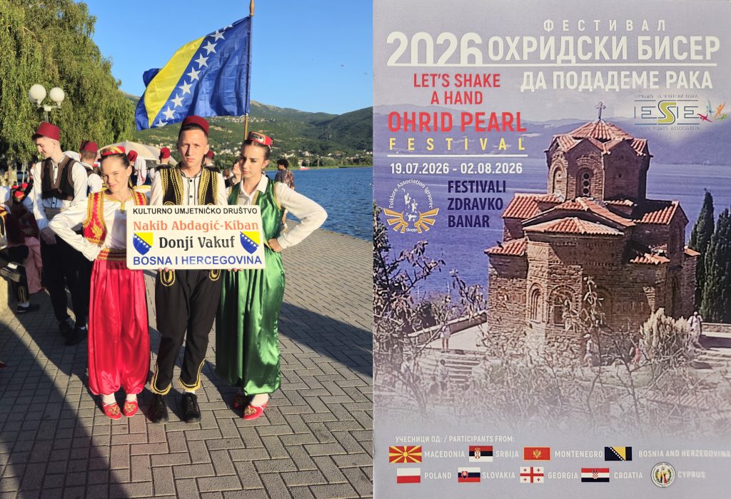 Donji Vakuf – Nastup KUD-a “Nakib Abdagić – KIBAN” na 15.Međunarodnom festivalu folklora “OHRIDSKI BISER 2026”