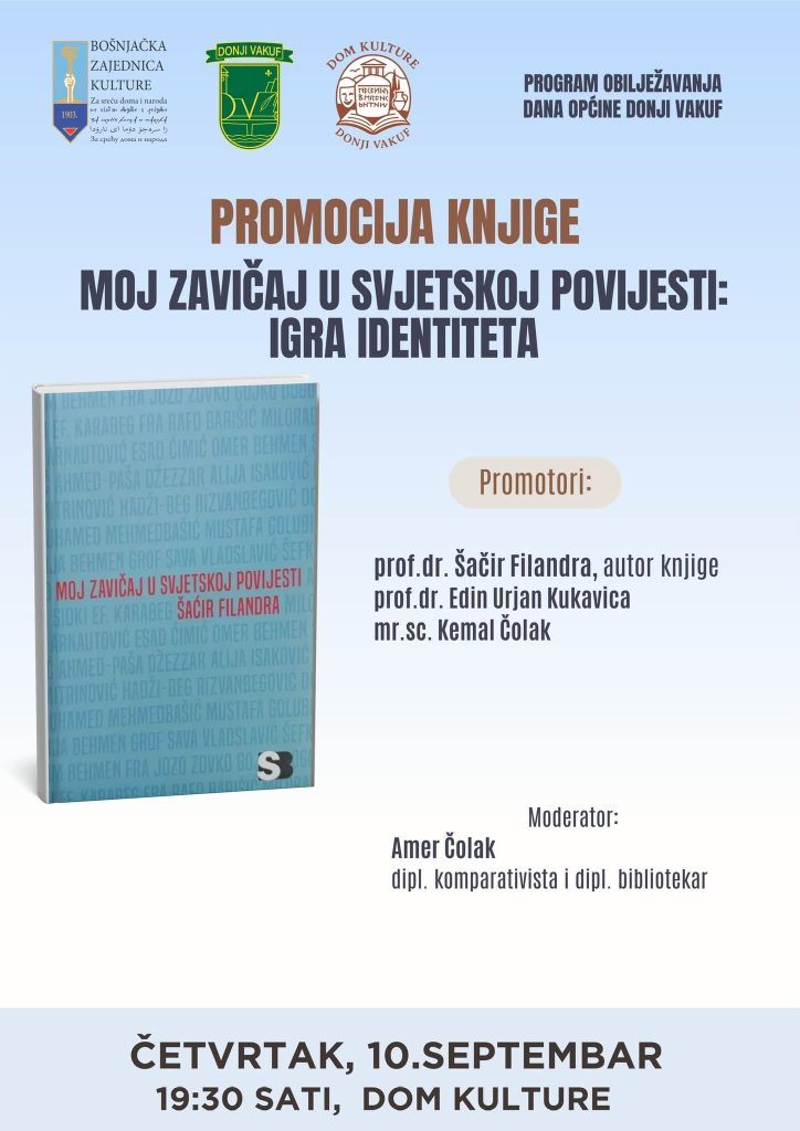 Donji Vakuf – Promocija knjige autora prof.dr. Šaćira Filandre