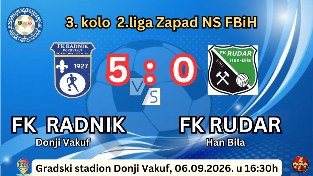 Donji Vakuf – “Petarda” Radnika protiv FK Rudar